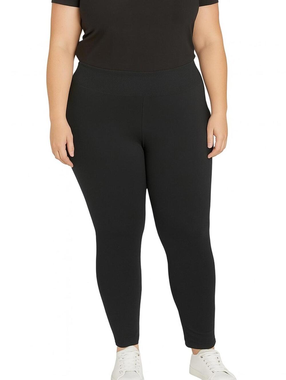 Classic Black Stretch Leggings – Plus Size

l